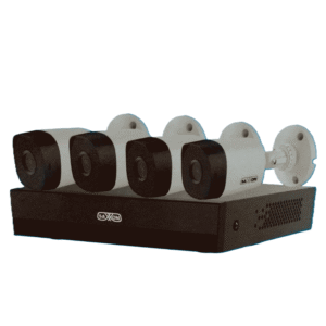 SAXXON SUA-KIT/XVR1E04-I/4-B10P-0280B - Kit de 4 Canales HDCVI/ Cámaras B10P de 1MP 720P/ Lente de 2.8mm Con Apertura de Hasta 100°/ Grabador de 4 Canales con Detección de Movimiento Inteligente/ Entradas y Salidas de Audio/ #LoNuevo #GSA #VolSX