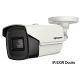 Bala TURBOHD 4K (8 Megapixeles) / Gran Angular 102º / Lente 2.8 mm / Exterior IP67 / IR EXIR 60 mts / dWDR
