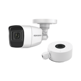 KIT DE CÁMARA + MONTAJE / Cámara Bala TURBOHD 2 Megapixel (1080p) / Gran Angular 106° / Lente 2.8 mm / 25 mts IR EXIR / Exterior IP66 / 4 Tecnologías / dWDR