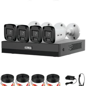 SAXXON SUA-KIT/XVR1E04-I/4-B20P-0280B - Kit 4 Canales HDCVI 1080P/ 4 Cámaras B20P 2.8mm Apertura Hasta 100°/ Grabador Soporta Hasta 5 Canales IP y Detección de Movimiento Inteligente/ Policarbonato/ #LoNuevo #SAXI #GSA #GSS #VolSX