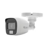 [Dual Light + ColorVu] Bala TURBOHD 2 megapixel / 20 mts IR + 20 mts luz blanca / Lente 2.8 (100° de Visión) / Exterior IP66 / Audio por Coaxitron / TVI-AHD-CVI-CVBS / Metal / Smart-Hybrid light