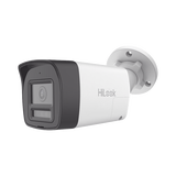 [Audio Bidireccional + Dual Light + ColorVu] Bala TURBOHD 2 Megapixel (1080p) / Lente 2.8 mm / 30 mts IR EXIR + 20 mts Luz Blanca / Micrófono y Bocina Integrado / Exterior IP67 / Metal / dWDR